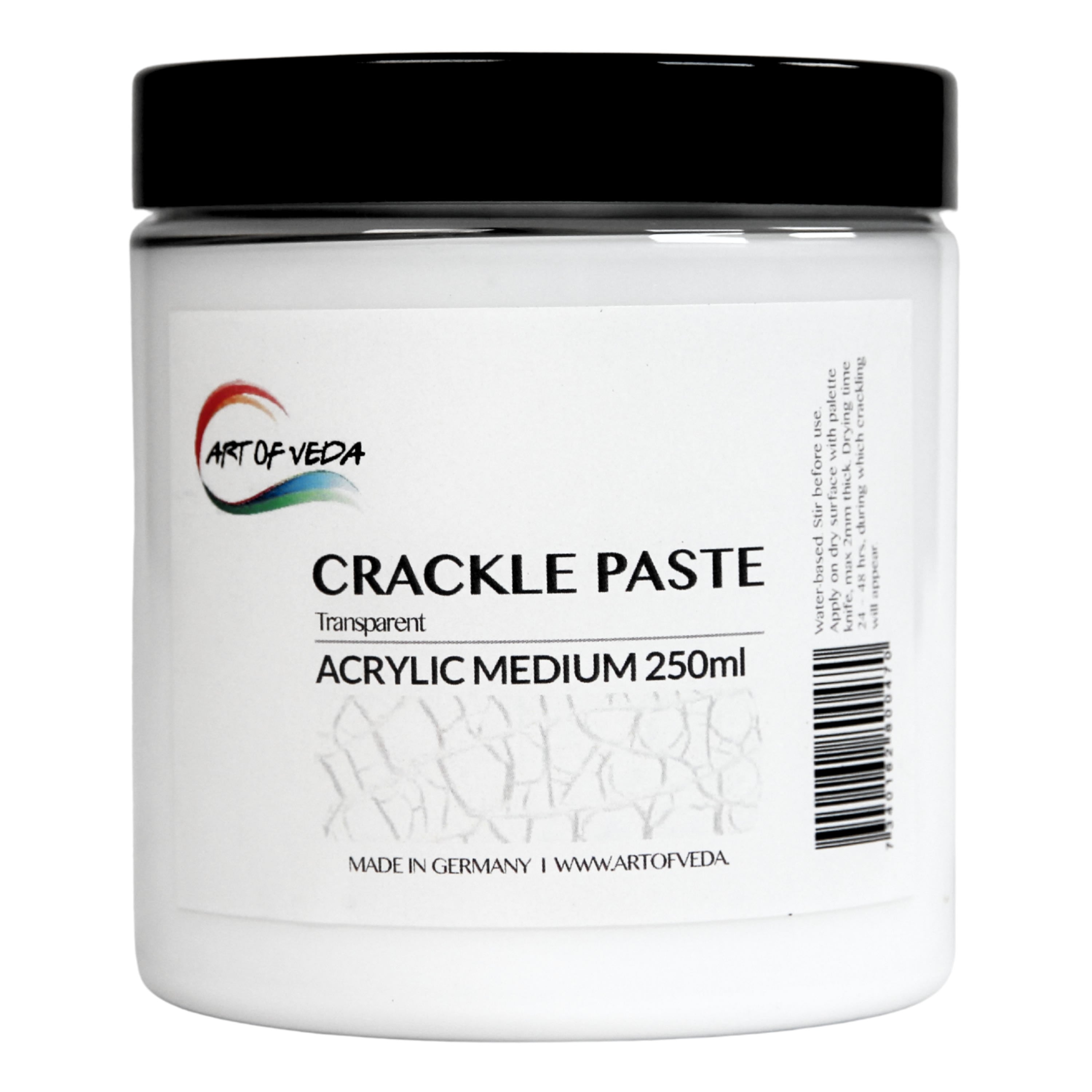 Art of Veda Akrylmedium - Crackle Paste Transparent - 250 ml