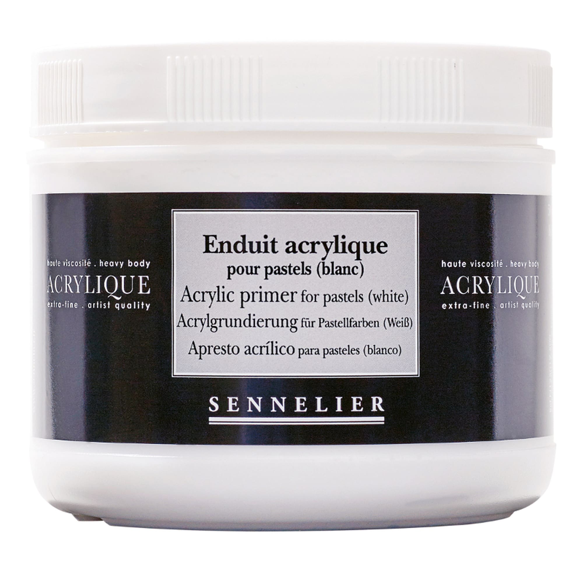 Sennelier Gesso Primer - Acrylic Primer for Pastels - 500 ml