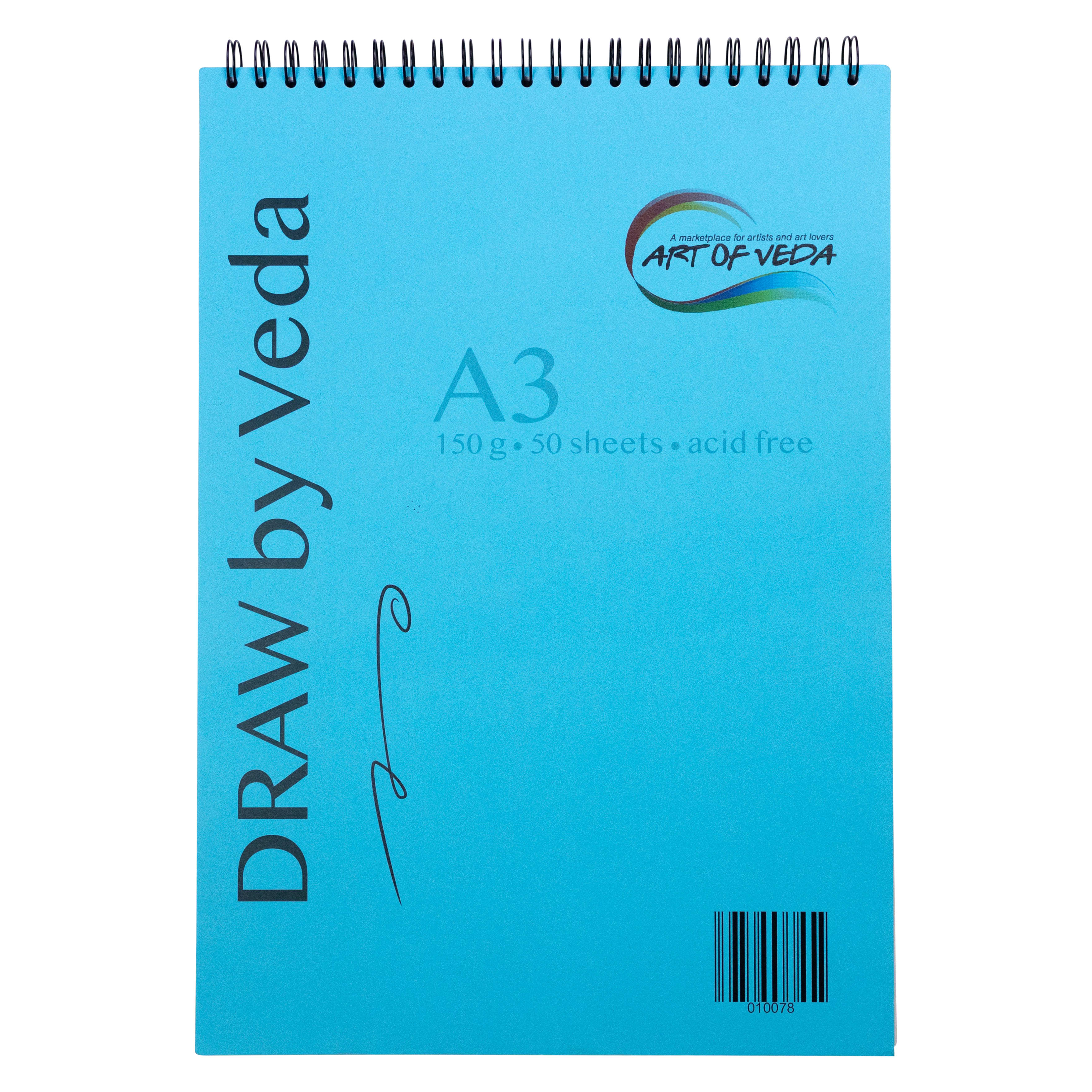 Ritblock DRAW by Veda - 150 g, 50 ark - A3 fargprov