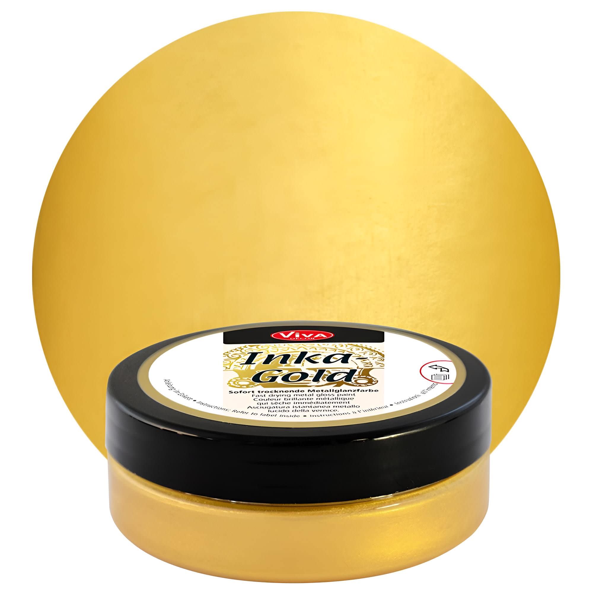 Inka Gold 50 ml Metallisk Vaxpasta - Gold