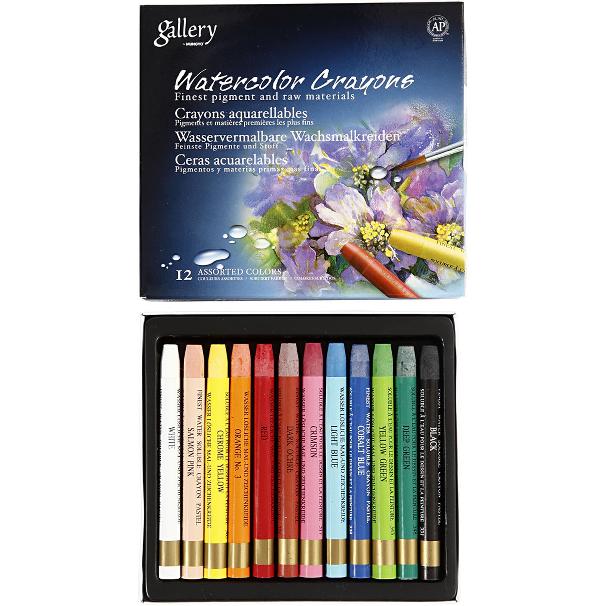 Gallery Akvarellkritor - Watercolour Crayons - 12st