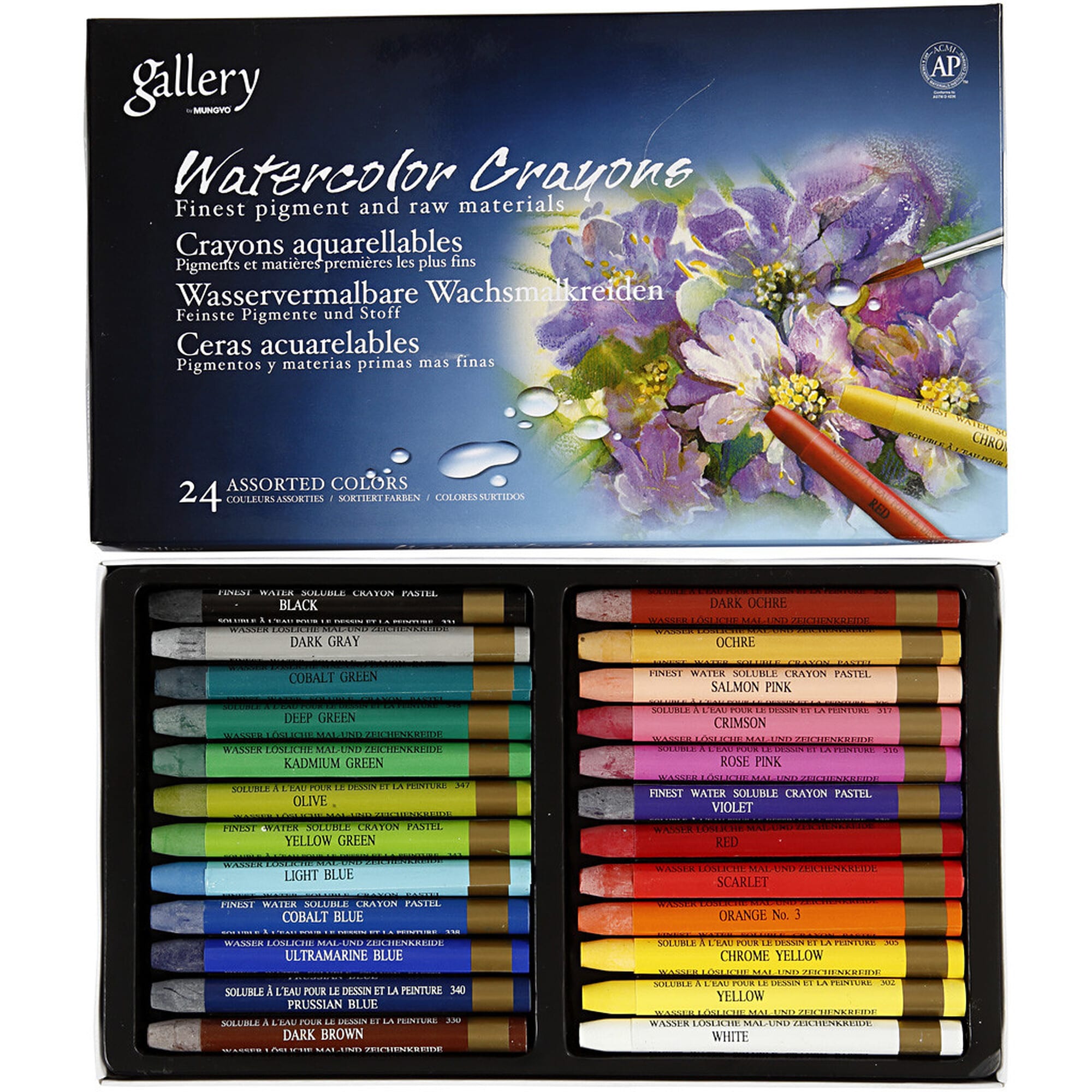 Gallery Akvarellkritor - Watercolour Crayons - 24st