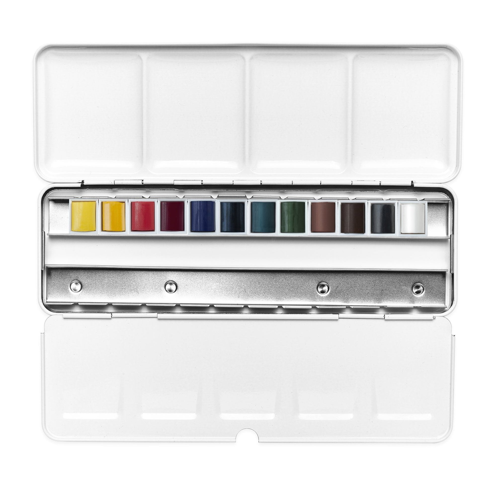 Winsor & Newton Cotman Akvarellfärgset - Blue Box - 12 halvkoppar