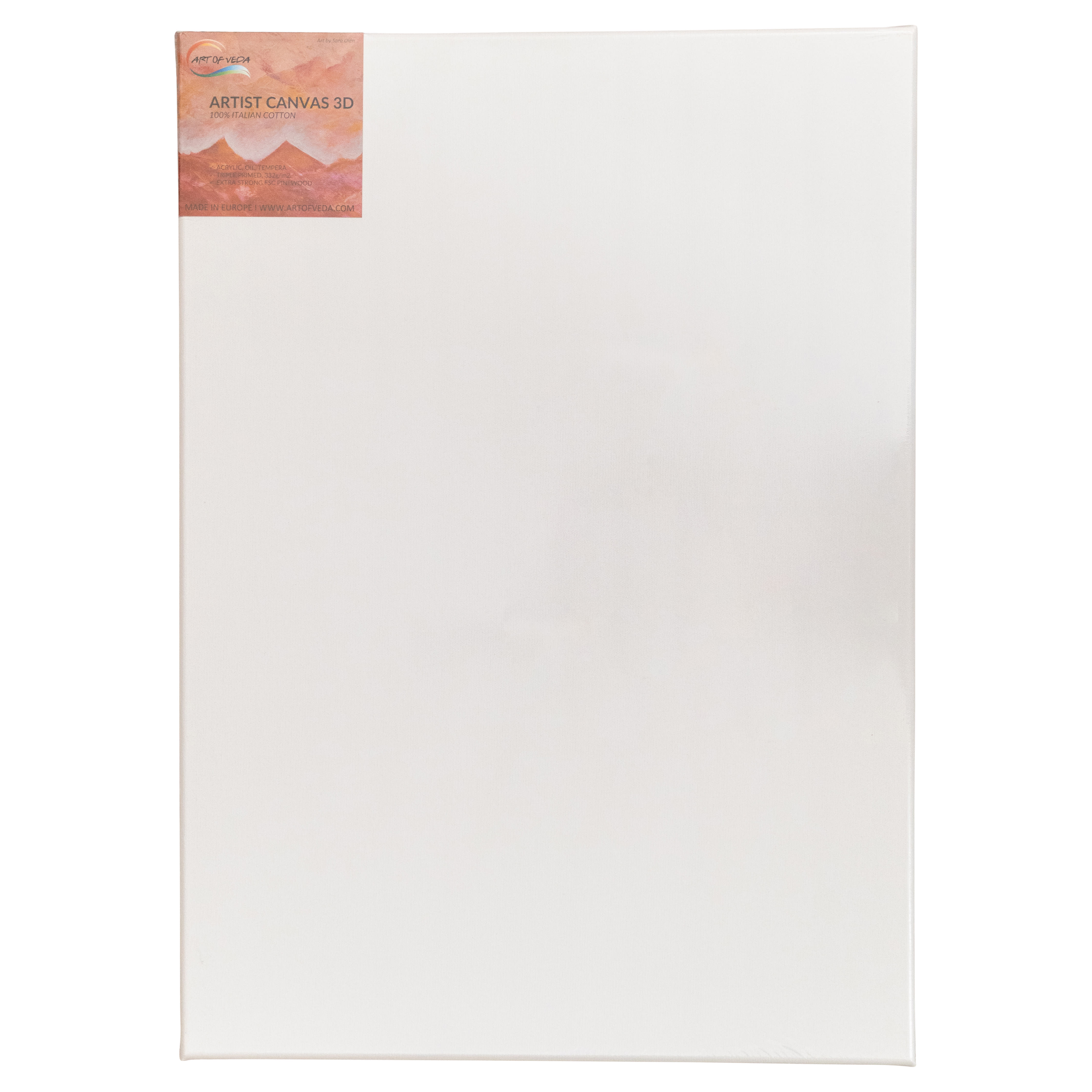 Uppspänd Målarduk i Bomull – Artist Canvas 3D – Art of Veda - 50 x 70cm