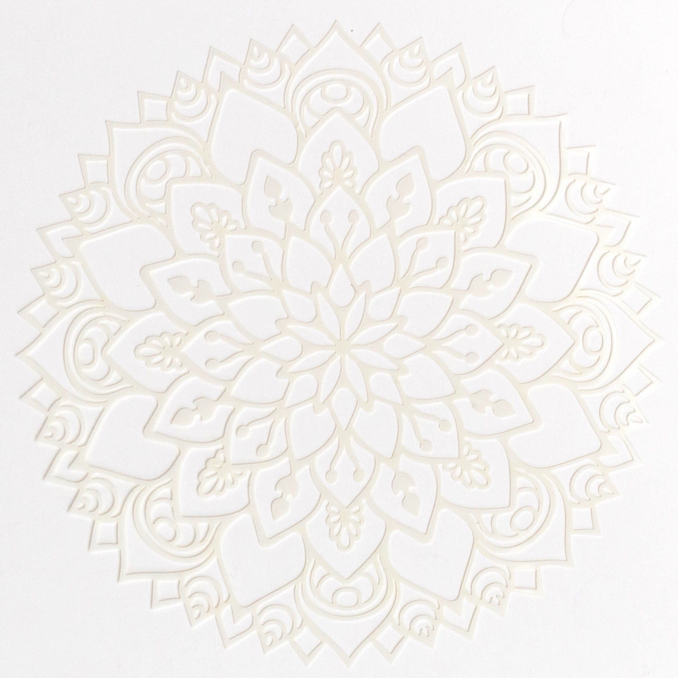 Schablon 15 x 15 cm - Mandala Flow - Art of Veda fargprov