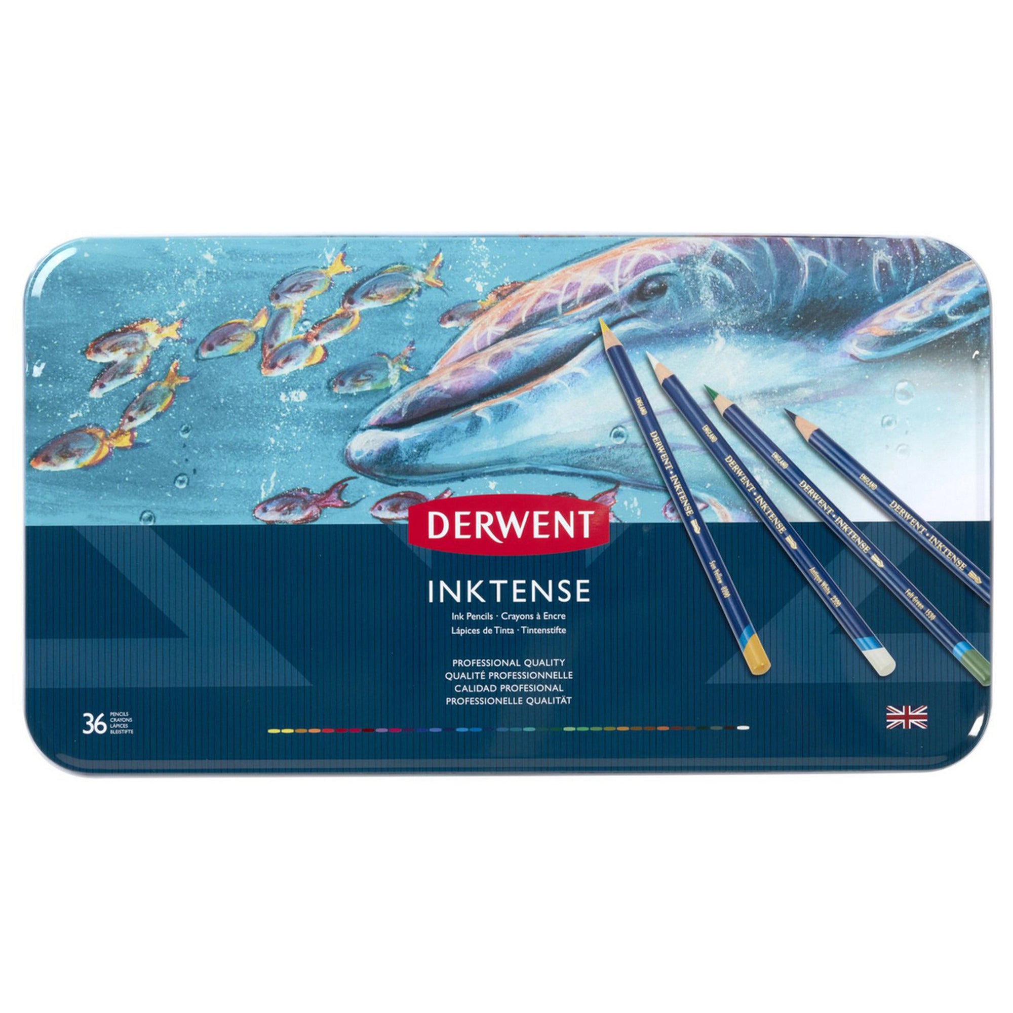 Derwent Akvarellpennor - Inktense Pencils - 36st