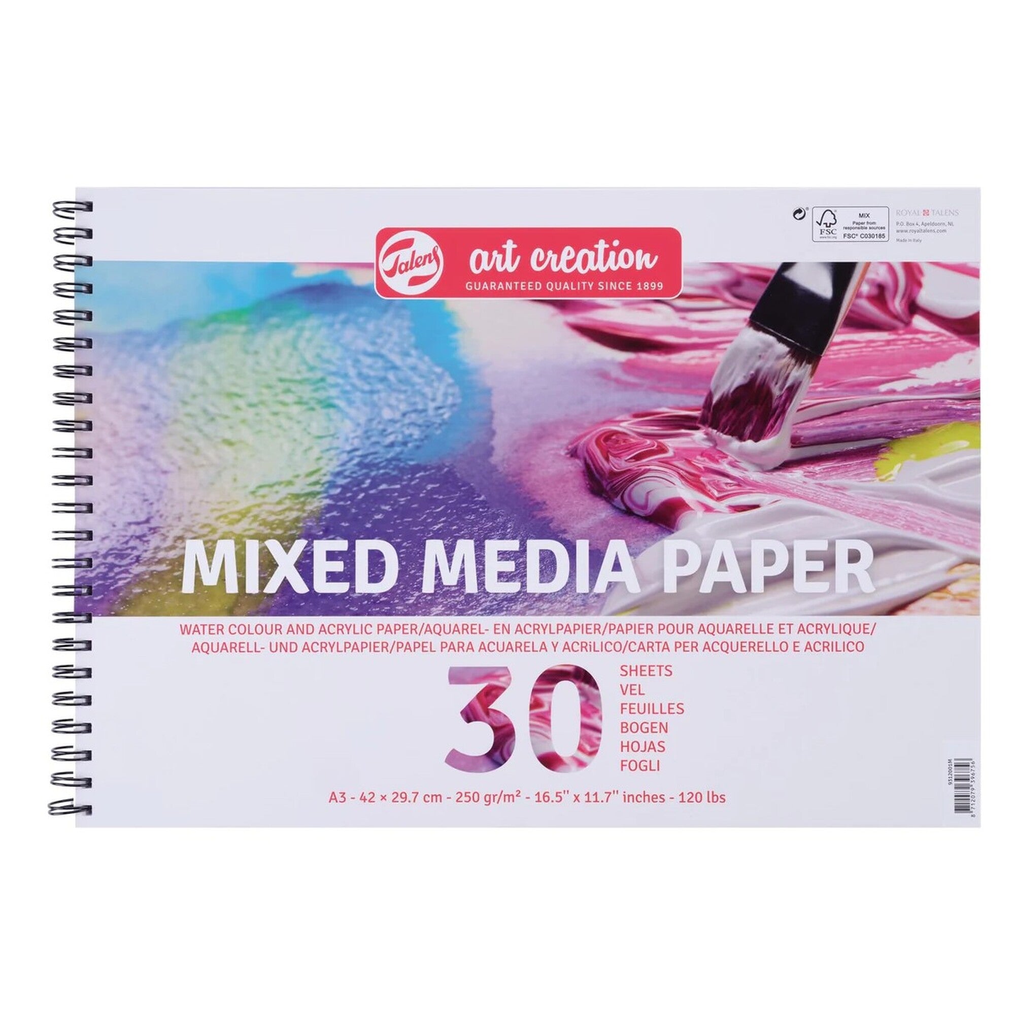 Mixed Mediablock – Art Creation – 250 g, 30 ark – Talens