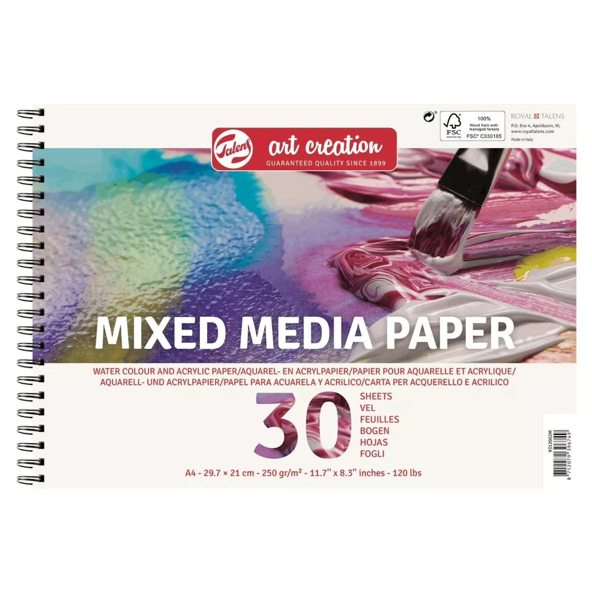 Mixed Mediablock – Art Creation – 250 g, 30 ark – Talens