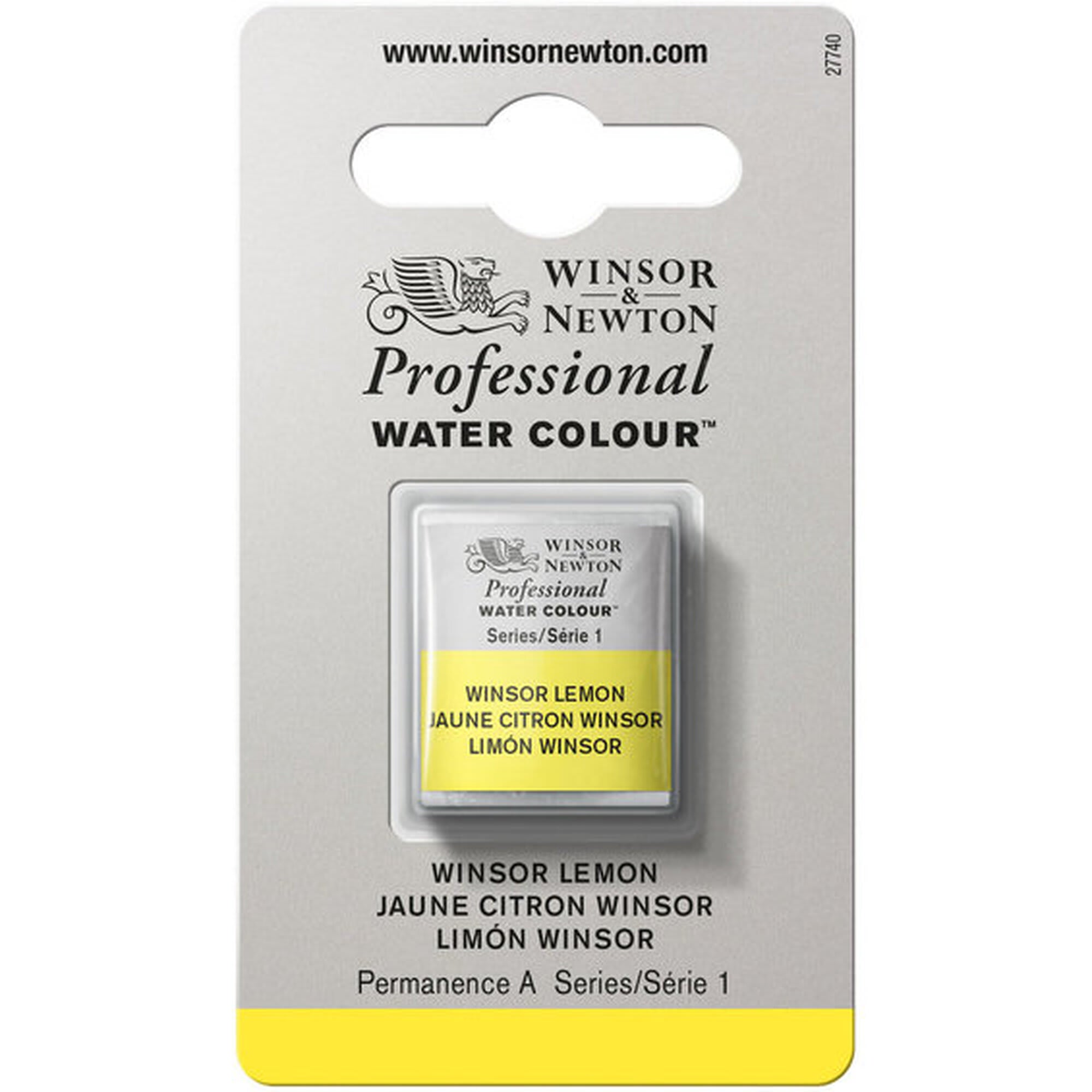 Winsor & Newton Professional akvarellfärg halvkopp - Winsor lemon #722