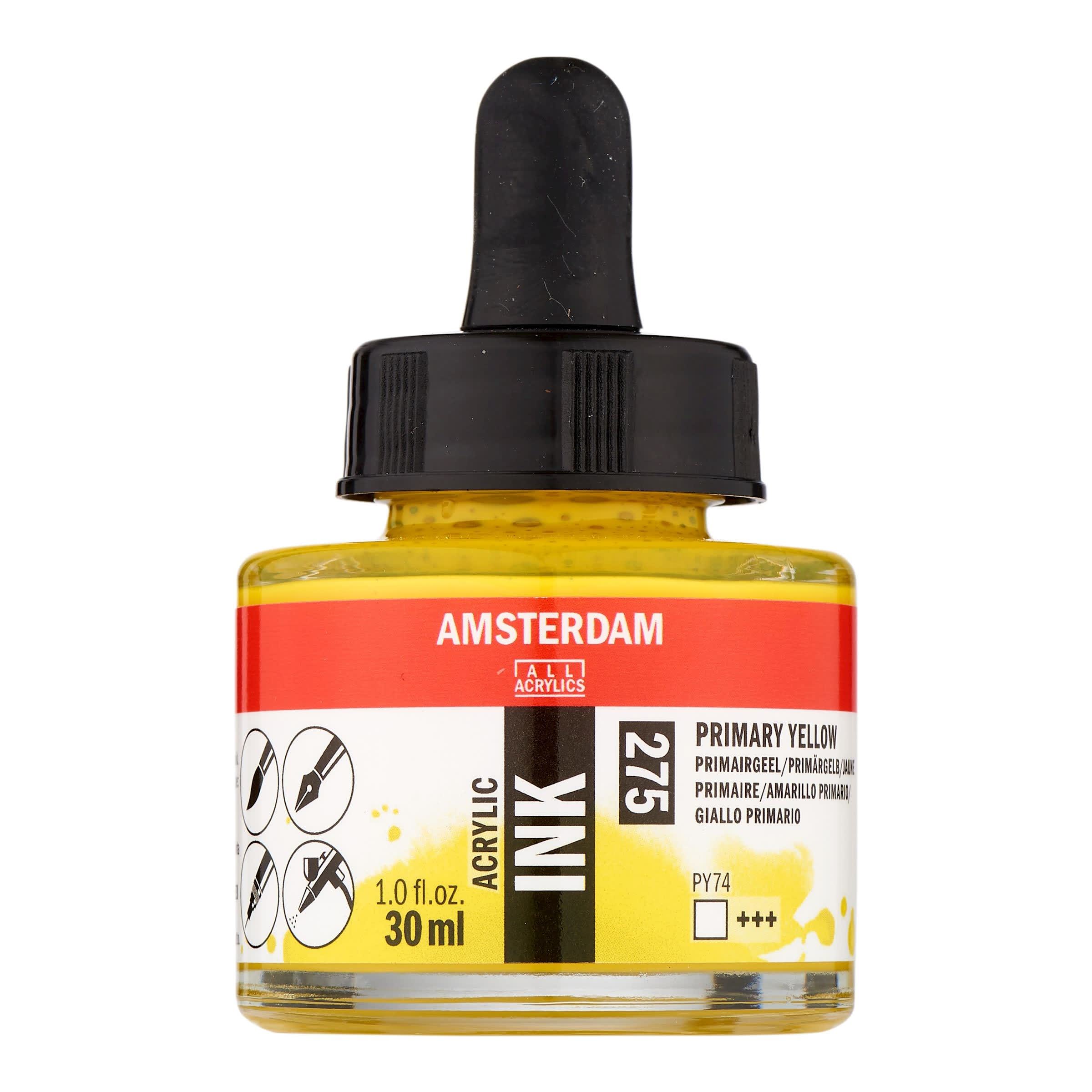 Amsterdam Acrylic Ink 30 ml - Primary Yellow #275