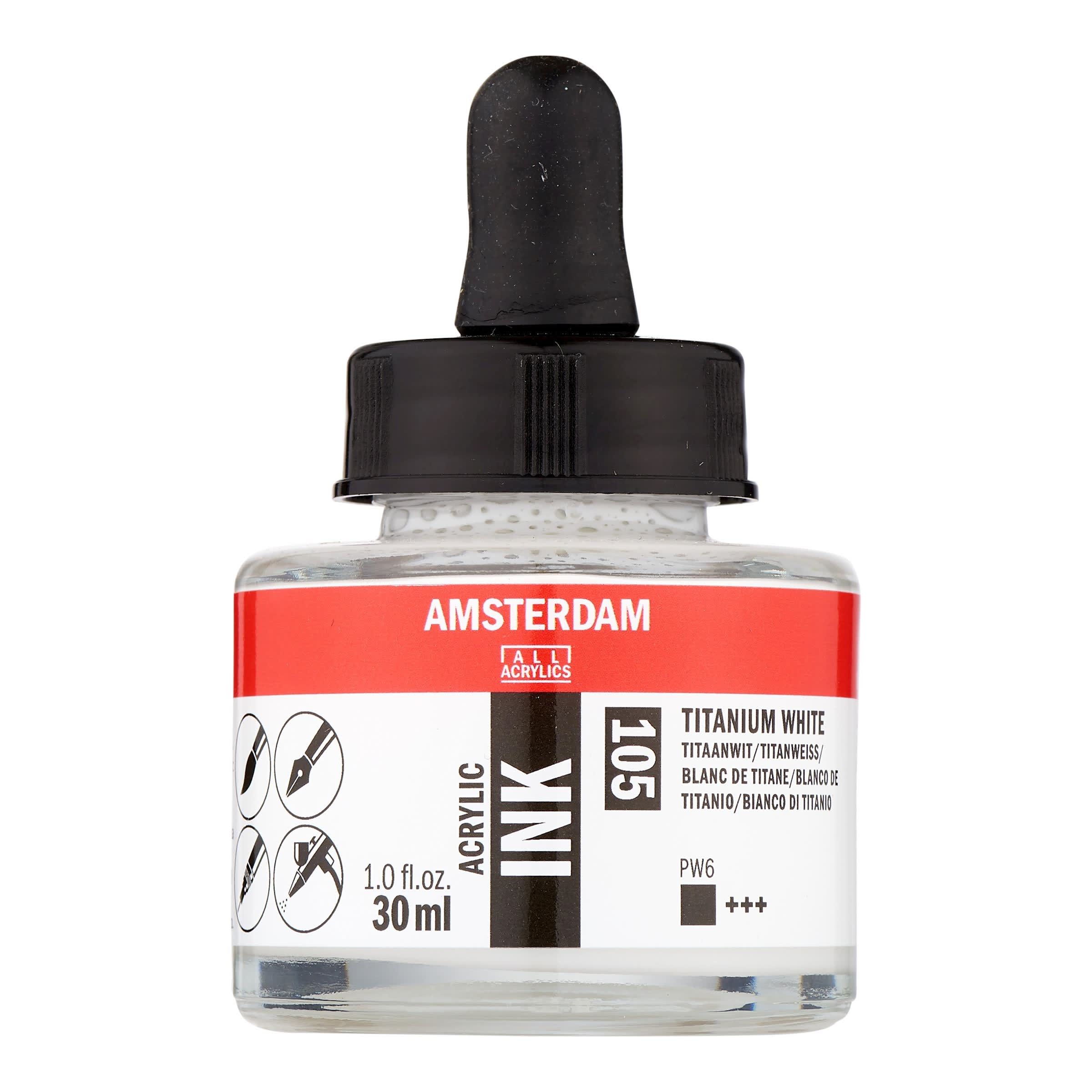 Amsterdam Acrylic Ink 30 ml - Titanium White #105