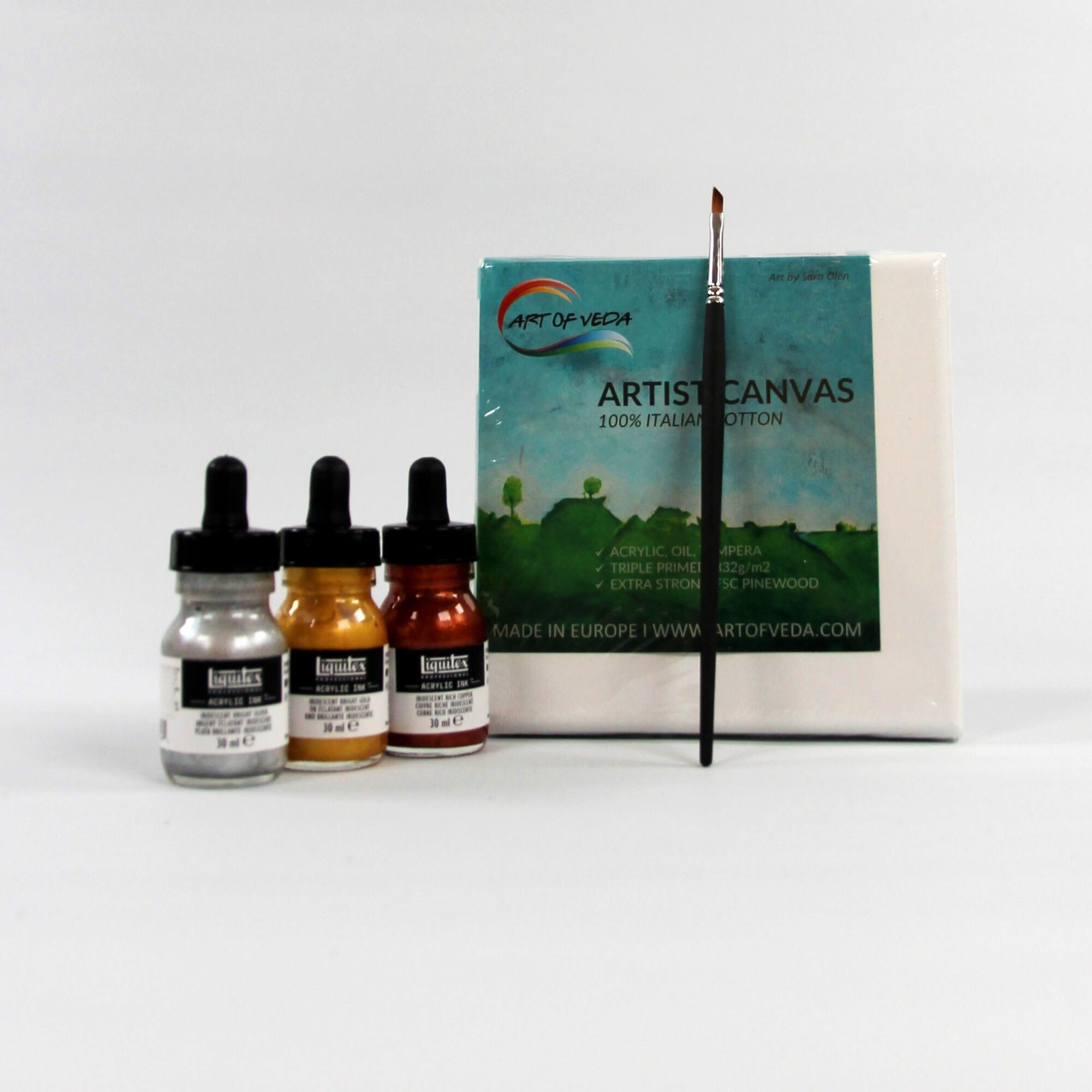 Glimmer Artist Ink Gift set fargprov