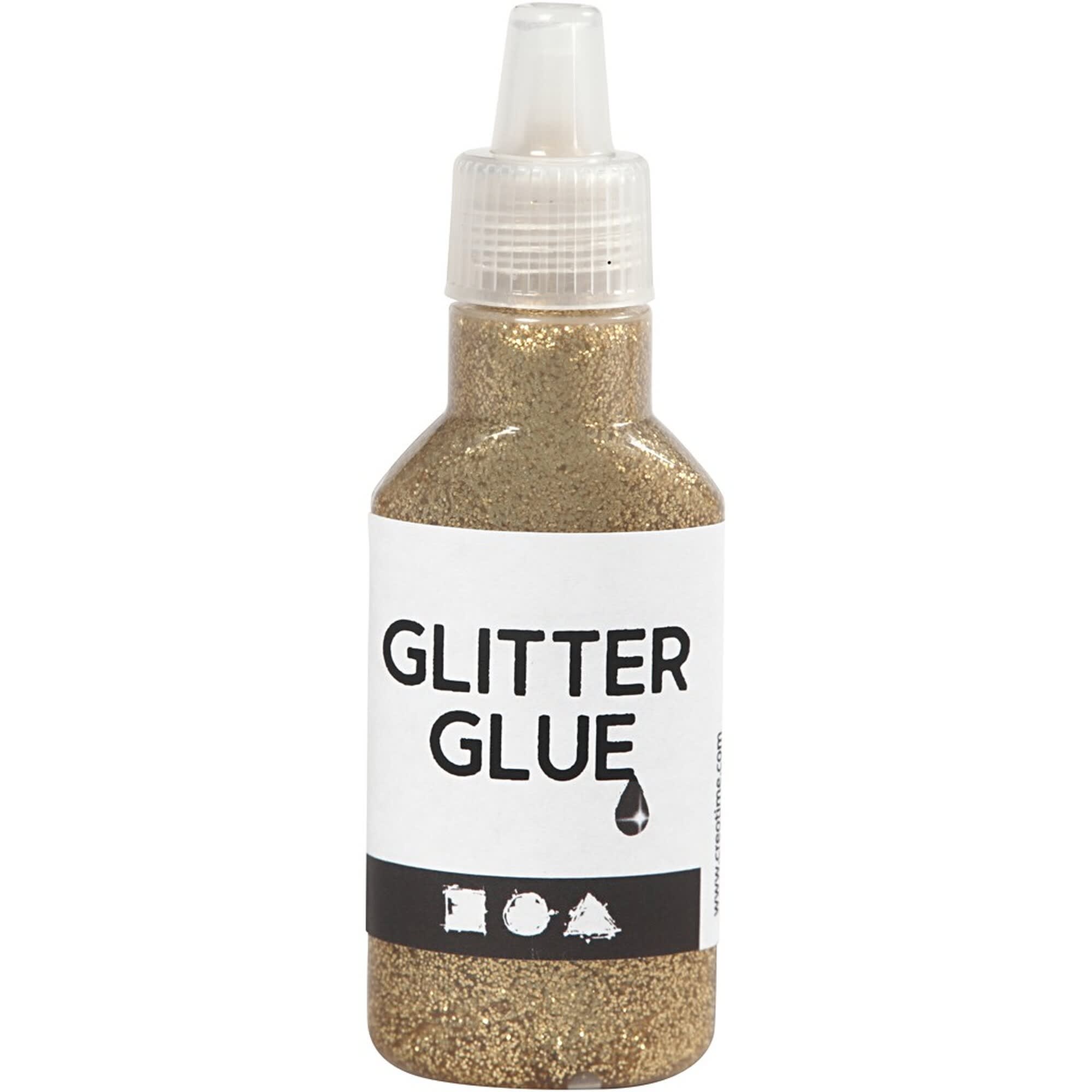 Glitterlim - 25 ml - Creotime - Guld