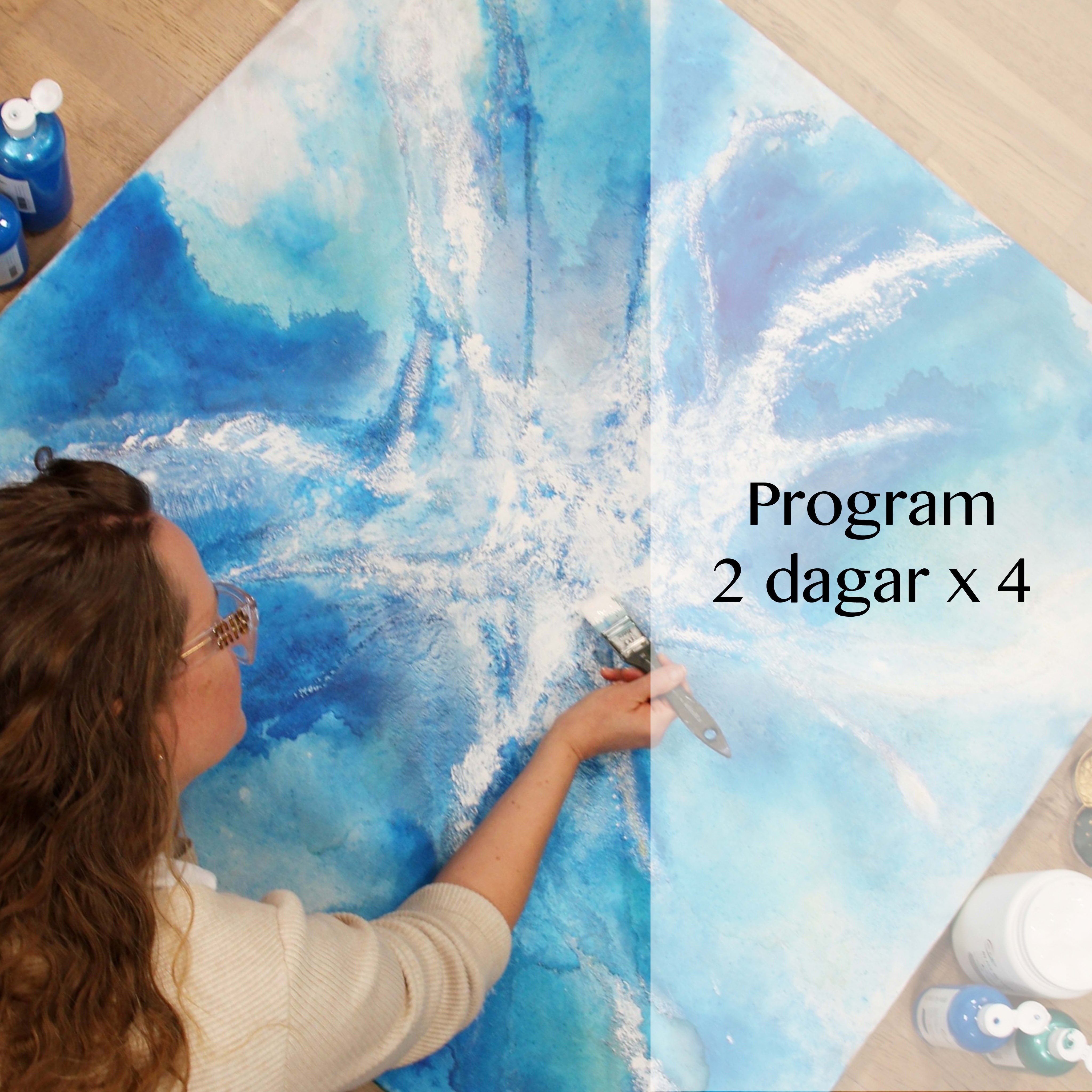 Målarkursprogram - Kreativt Flow - 4 helger