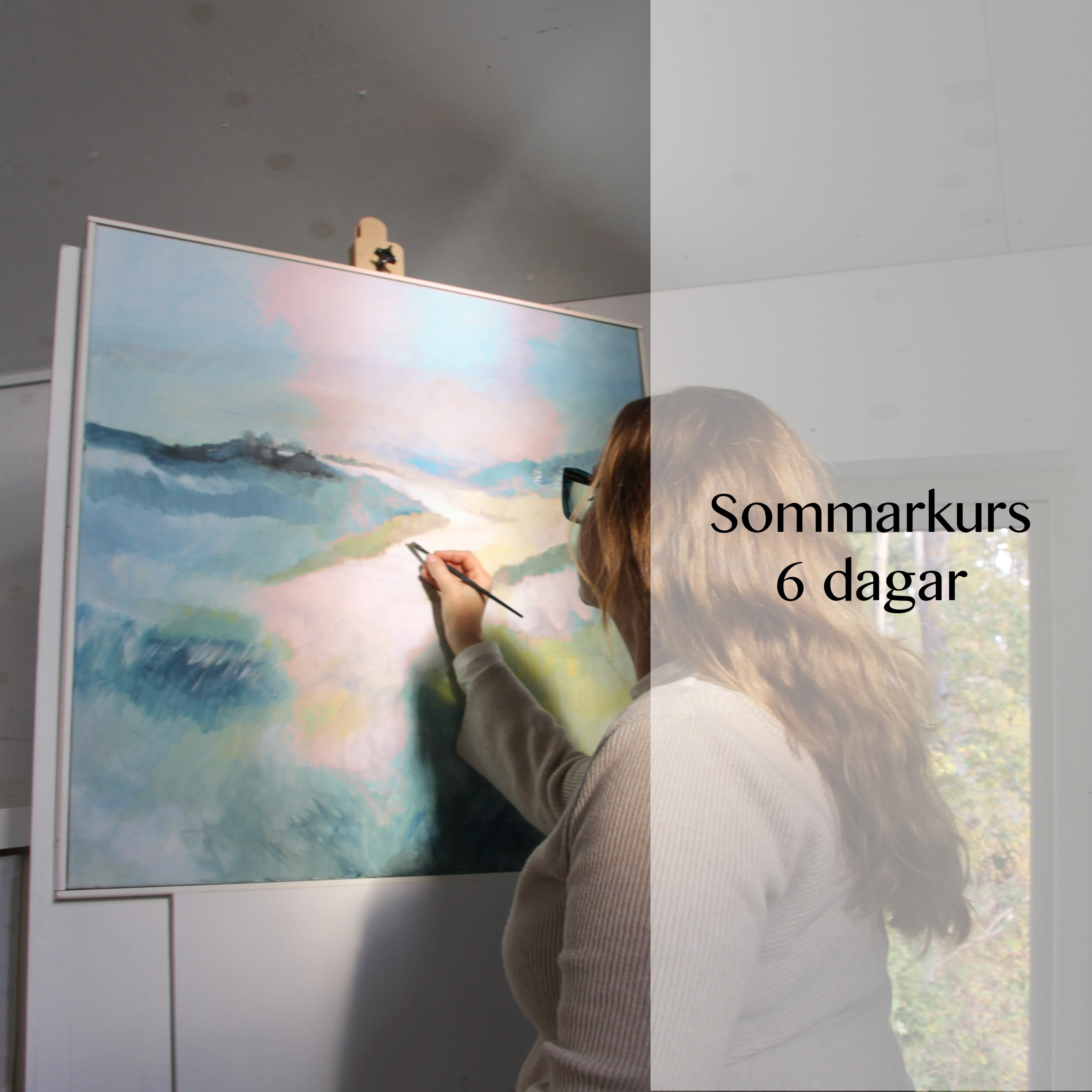Målarkurs Vedic Art Grund & Fortsättning - Sommarvecka 9-14 aug