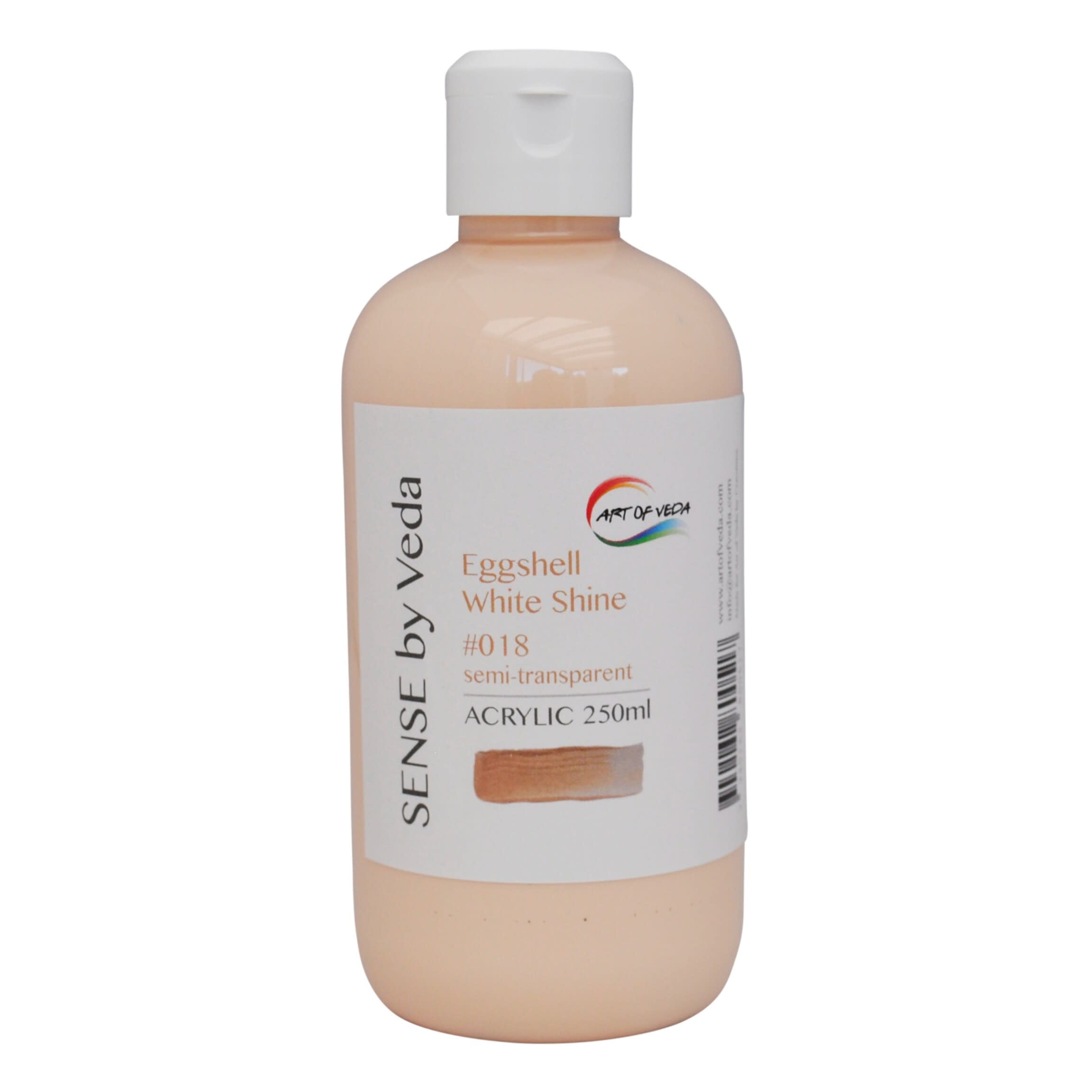 SENSE by Veda Akrylfärg 250 ml - Eggshell White Shine #018