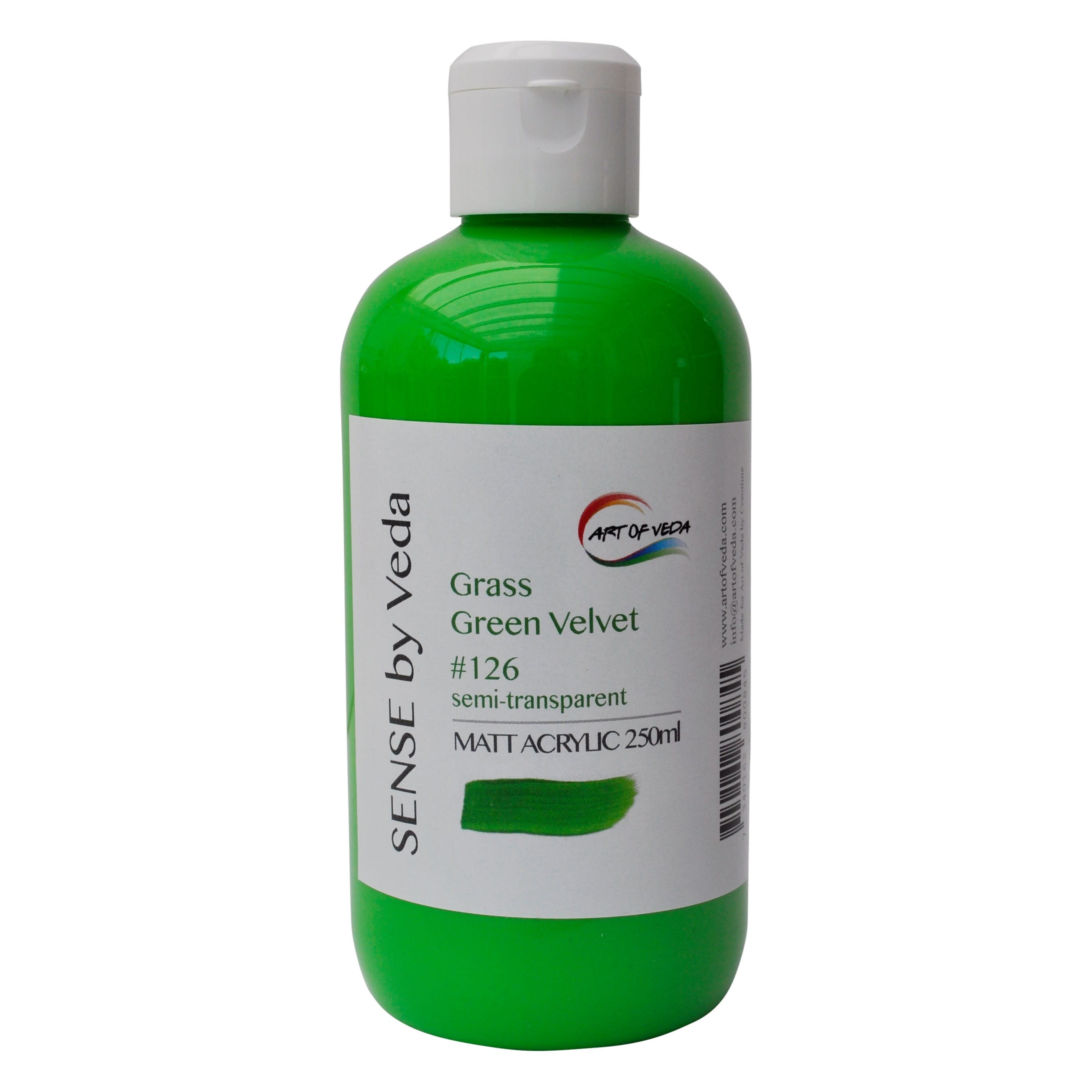SENSE by Veda Akrylfärg 250 ml - Grass Green Velvet #126