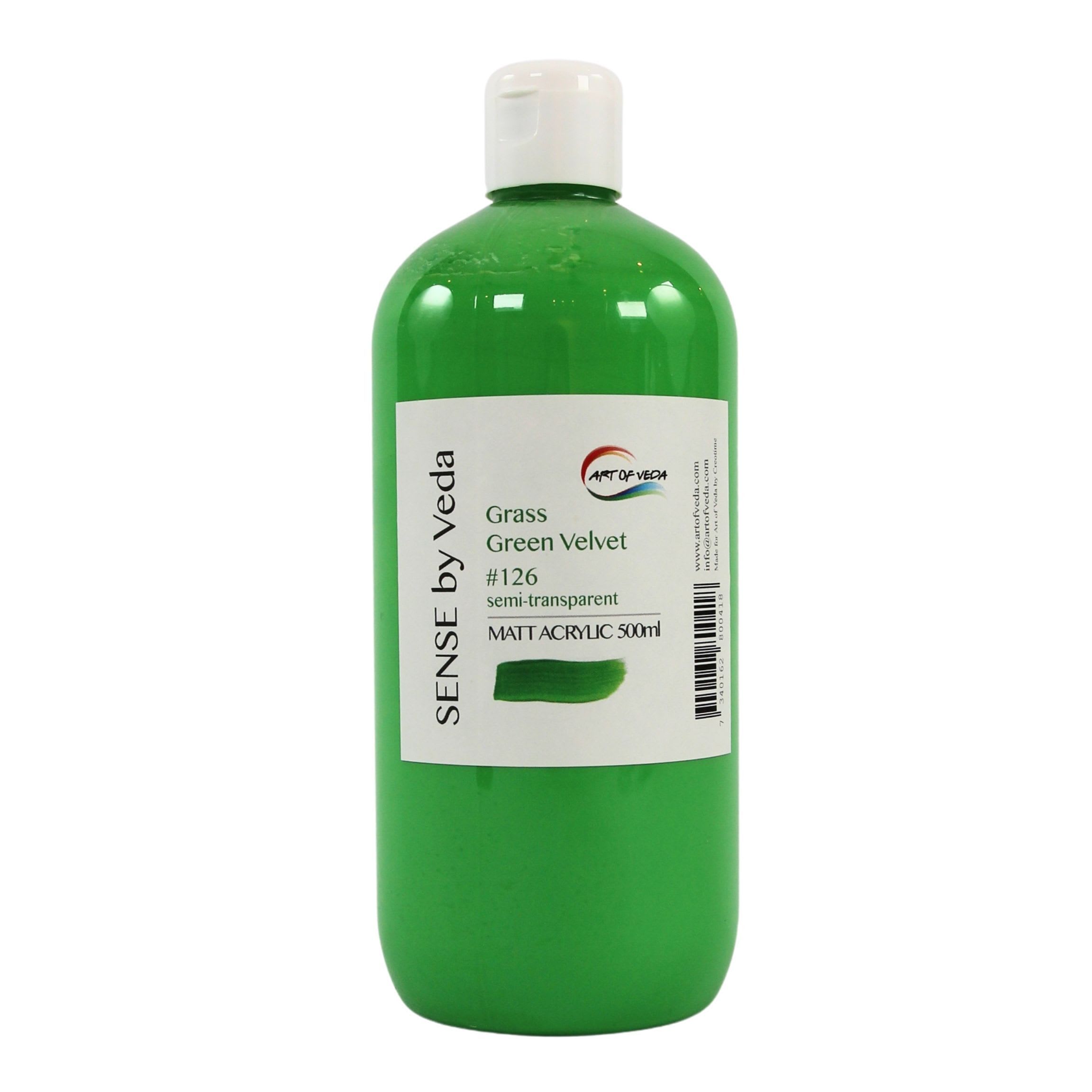 SENSE by Veda Akrylfärg 500ml - Grass Green Velvet #126