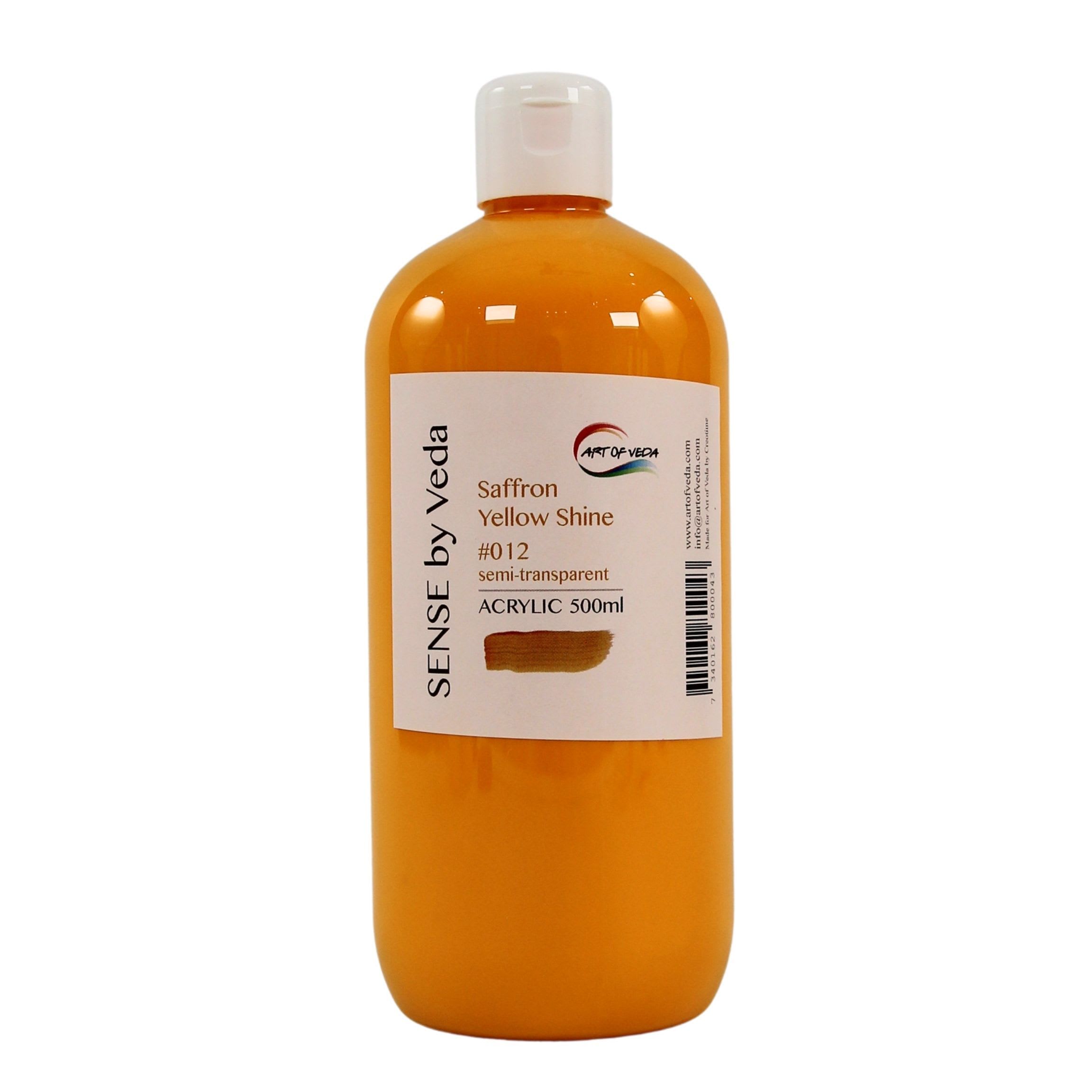 SENSE by Veda Akrylfärg 500ml - Saffron Yellow Shine #012