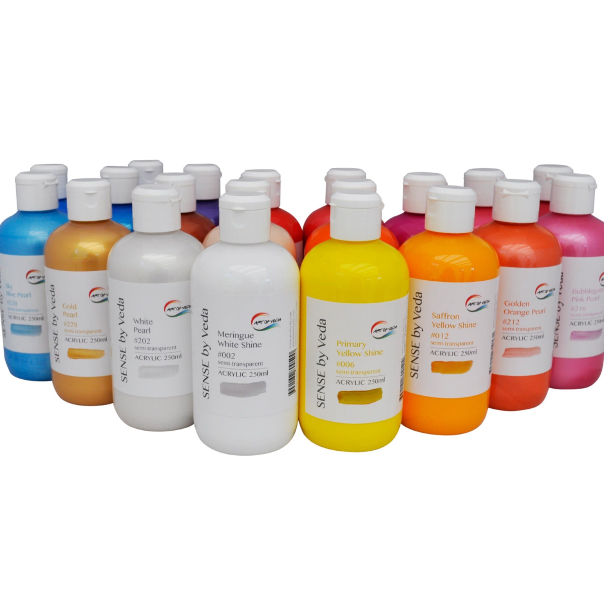 SENSE by Veda Akrylfärgset - 250 ml - Alla färger - 23 st