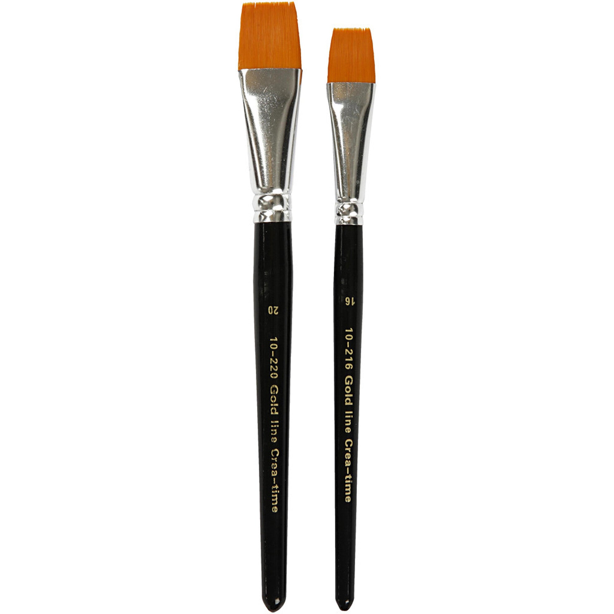 Syntetpenselset Platt – 2st - Gold Line