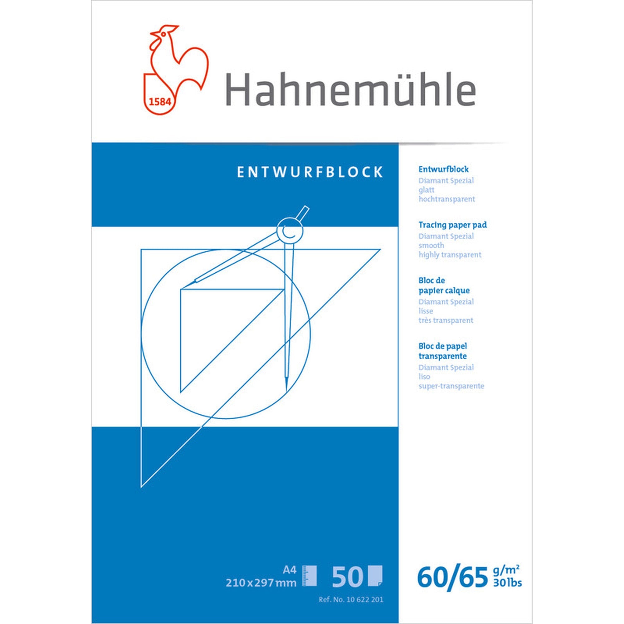 Tracingblock – Diamant Smooth – 60/65 g – A4 – Hahnemühle