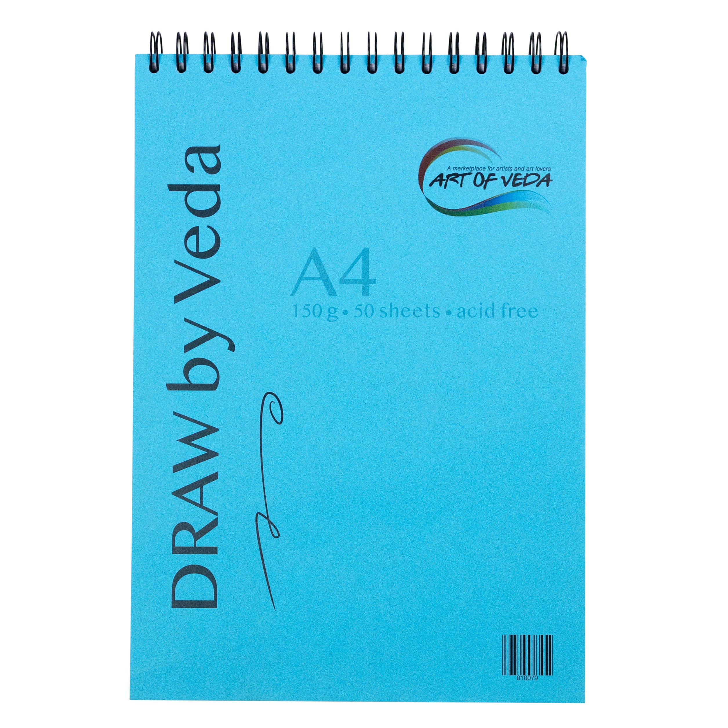 Ritblock DRAW by Veda - 150 g, 50 ark - A4 fargprov