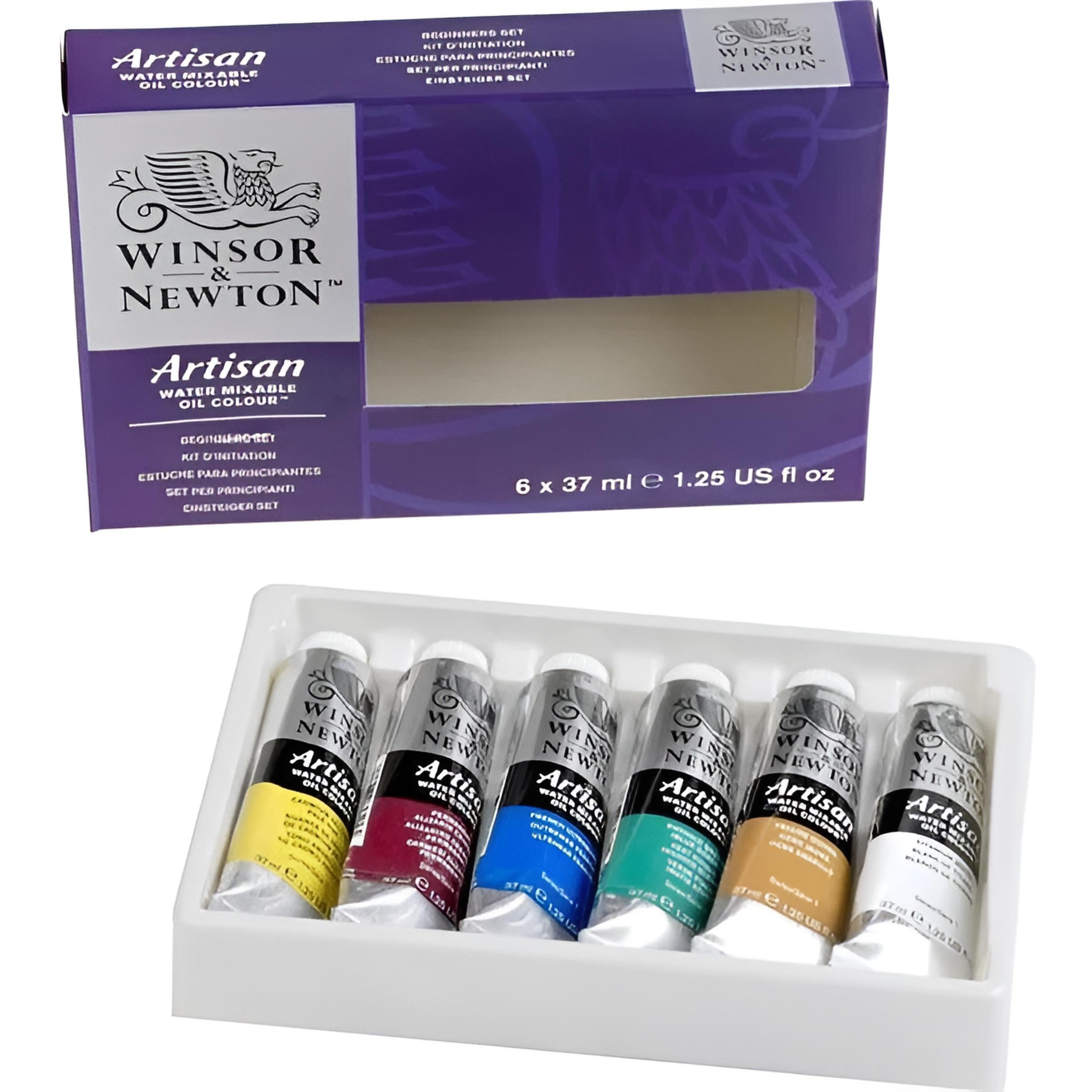 Winsor & Newton Artisan Oljefärgset - Water Mixable Oil Colour Set - 6 x 37 ml