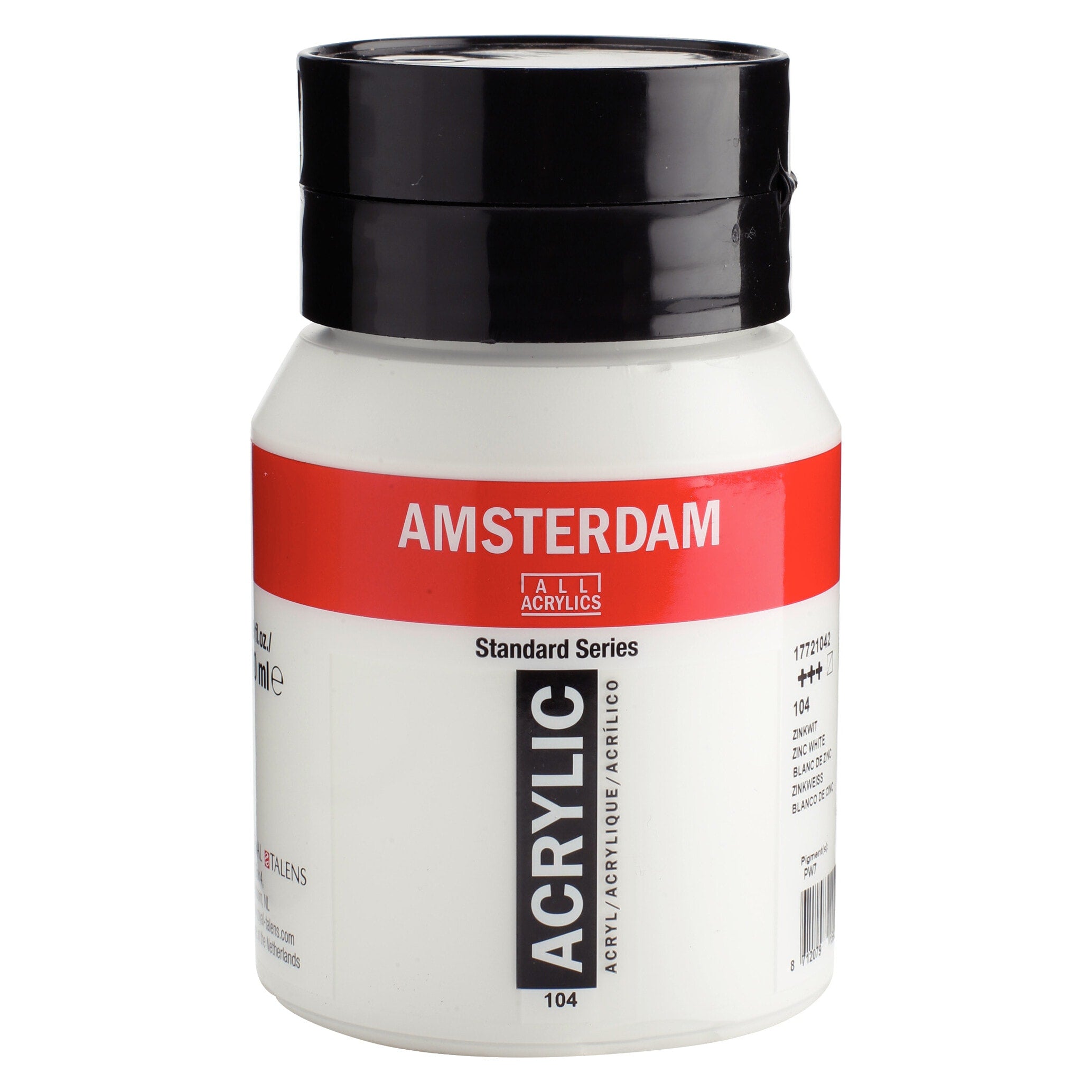 Amsterdam Akrylfärg 500ml - Zinc White #104