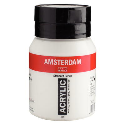 Amsterdam Akrylfärg 500ml - Titanium White #105