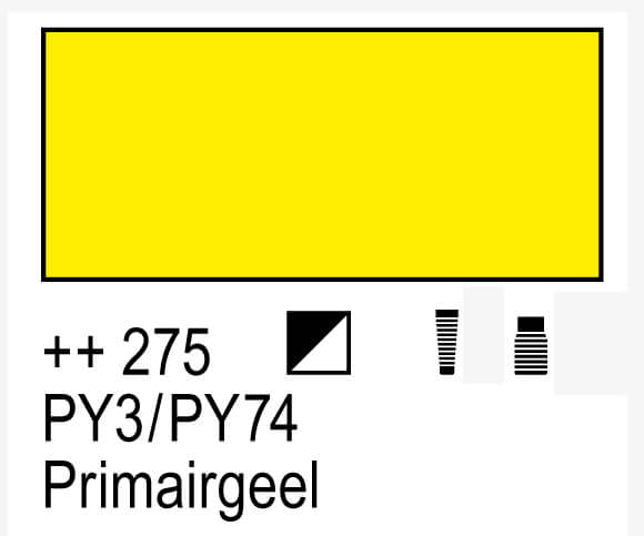 Amsterdam akrylfärg 120 ml – Primary Yellow #275 (tidigare etikett)