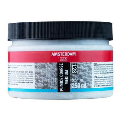 Amsterdam Akrylmedium - Pumice Coarse Medium 128 - 250 ml