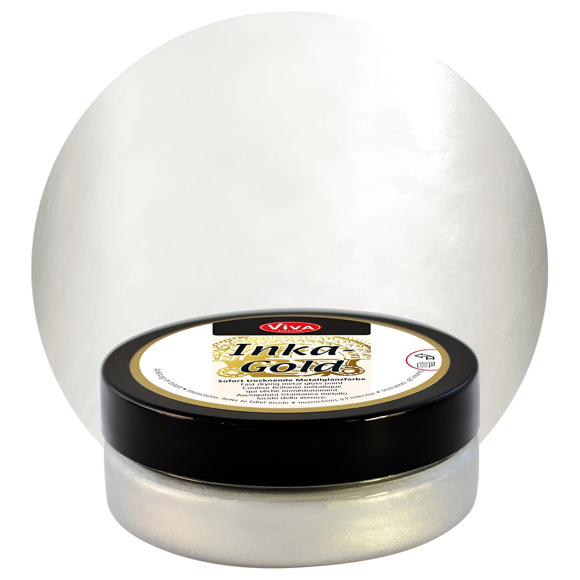 Inka Gold 50 ml Metallisk Vaxpasta - Platin