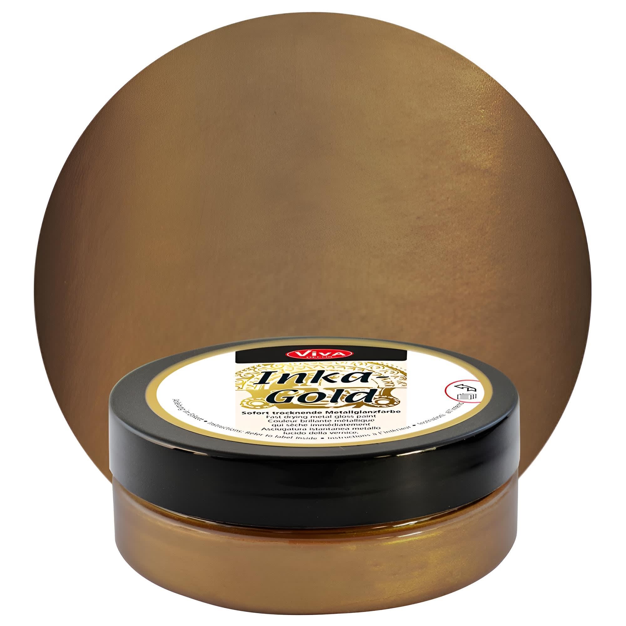 Inka Gold 50 ml Metallisk Vaxpasta - Brown Gold