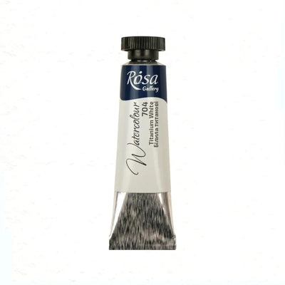 Rosa Gallery akvarellfärg 10 ml - Titanium White #704