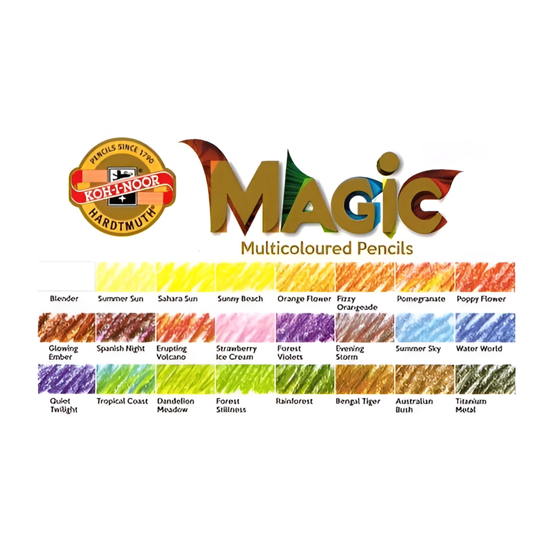 Koh-I-Noor Färgpennset - Magic - 12 st