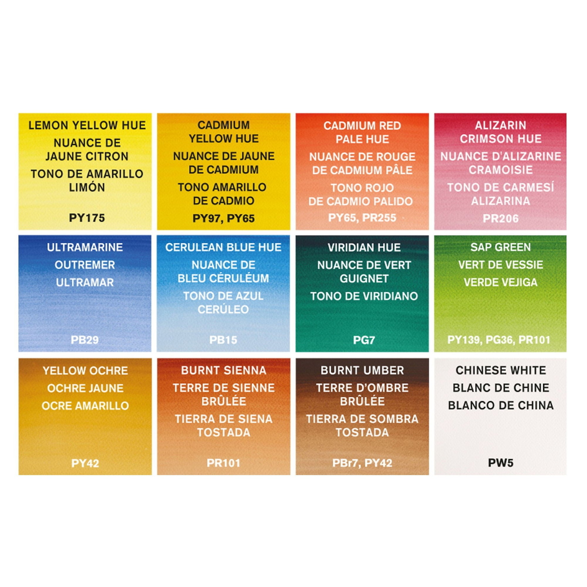 Winsor & Newton Cotman Akvarellfärgset - Field Pocket Set - 12 halvkoppar