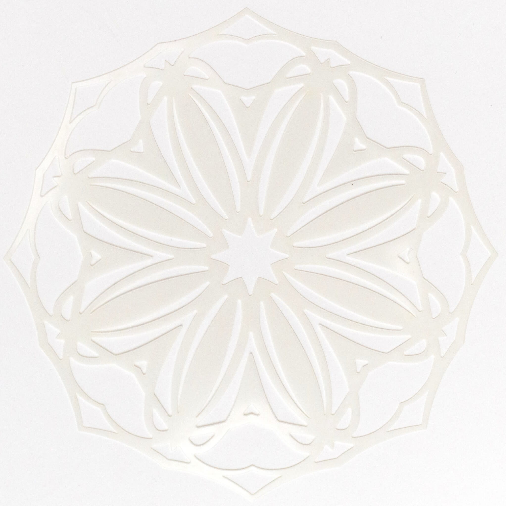 Schablon 15 x 15 cm - Mandala Aligned - Art of Veda fargprov