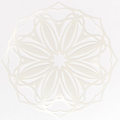 Schablon 15 x 15 cm - Mandala Aligned - Art of Veda fargprov