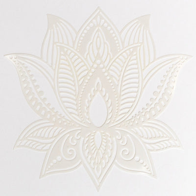 Schablon 15 x 15 cm - Mandala Lotus - Art of Veda fargprov