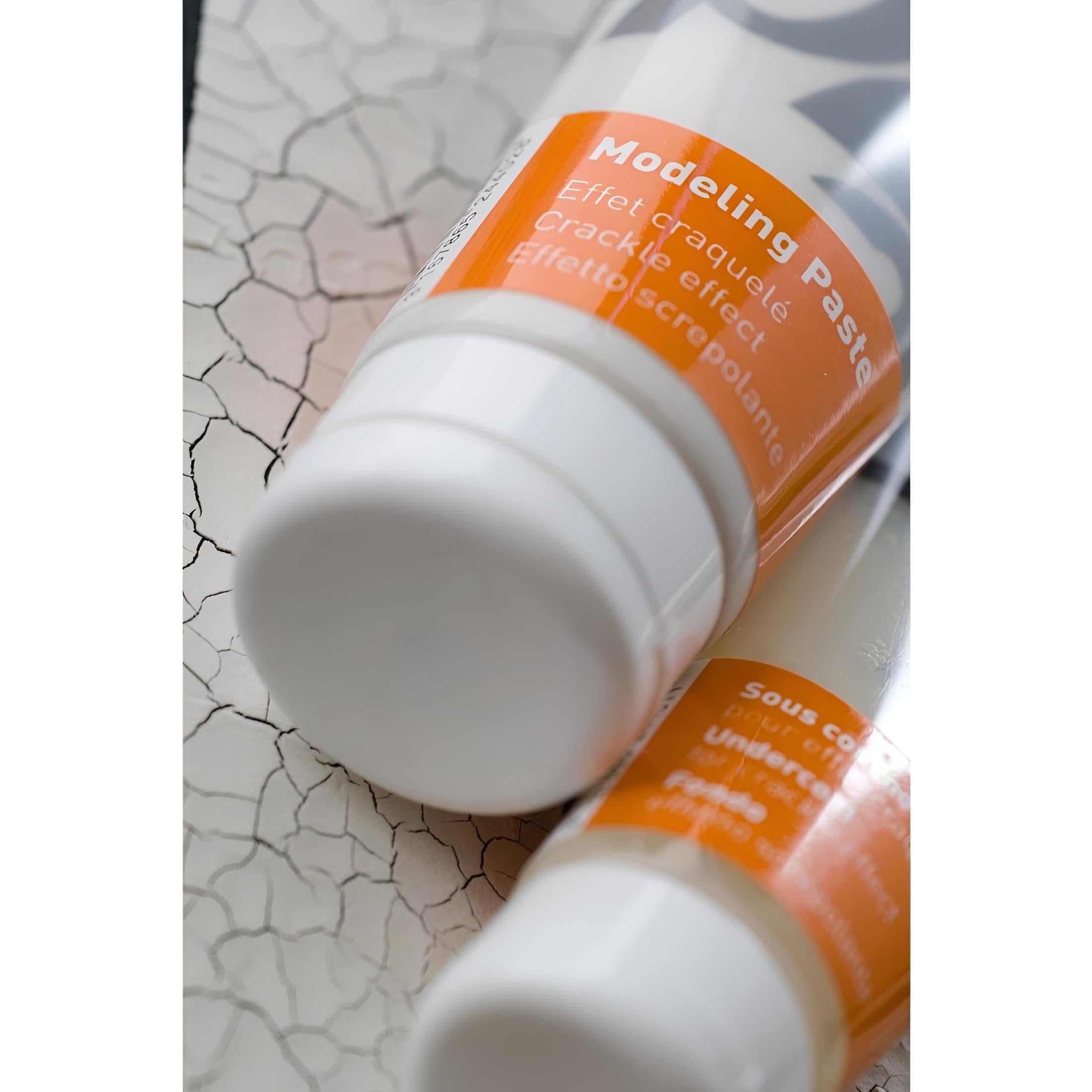 Pebeo Akrylmedium - Cracking Effect Modeling Paste - 250 ml fargprov