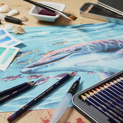 Derwent Akvarellpennor - Inktense Pencils - 12st