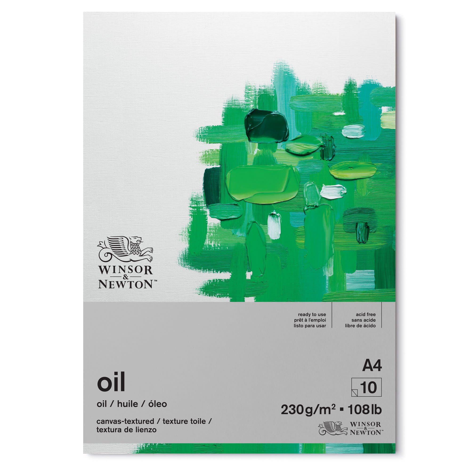 Oljemålningsblock – Winton – 230 g, 10 ark – Winsor & Newton - A4