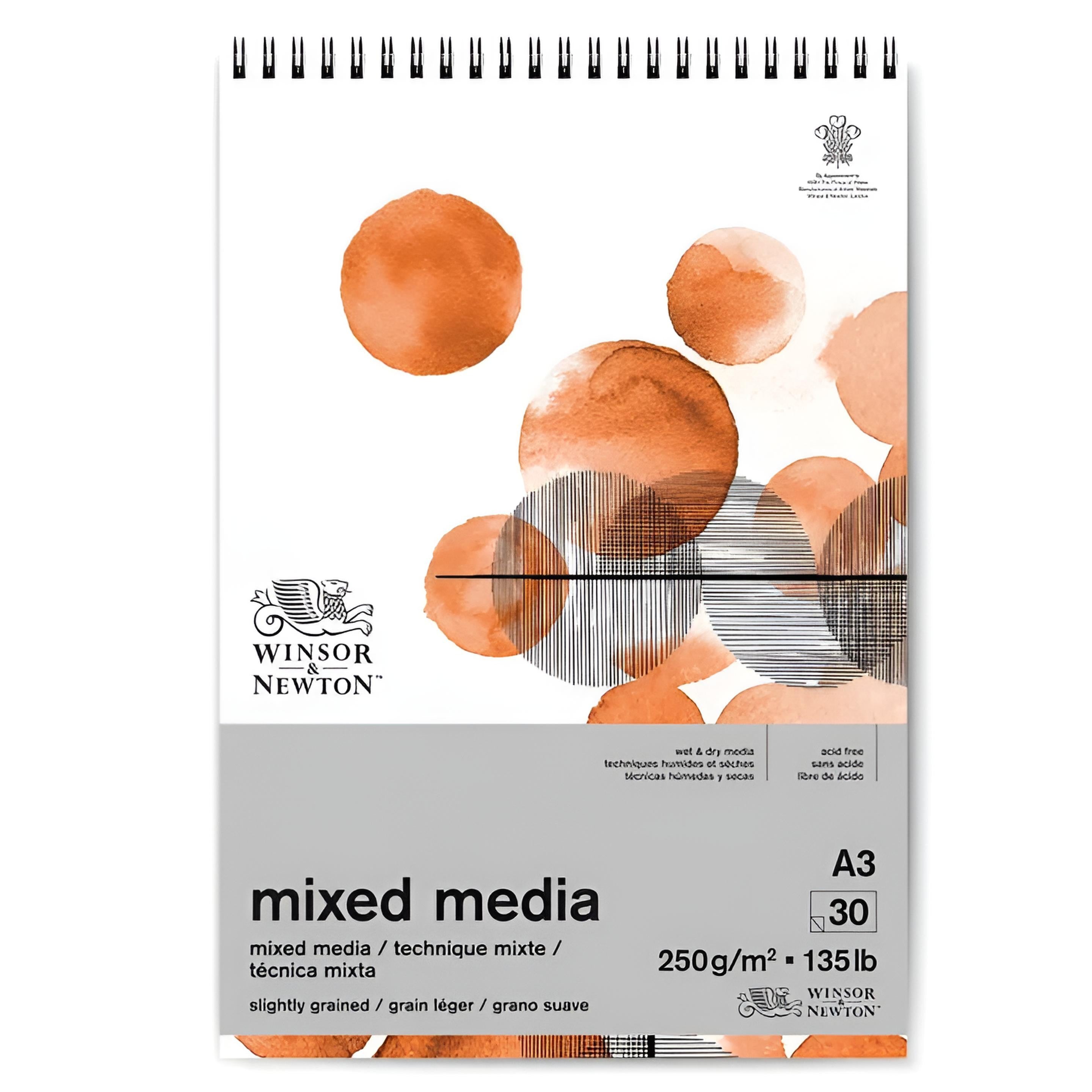 Mixed Mediablock – 250 g, 30 ark – Winsor & Newton