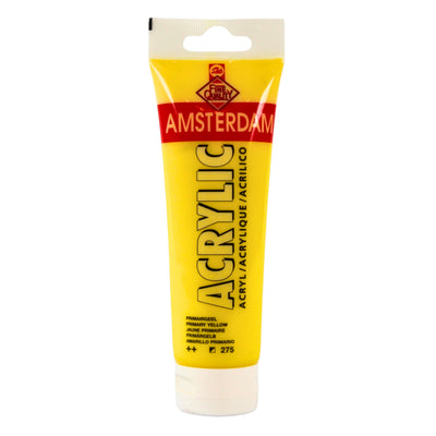 Amsterdam akrylfärg 120 ml – Primary Yellow #275 (tidigare etikett)