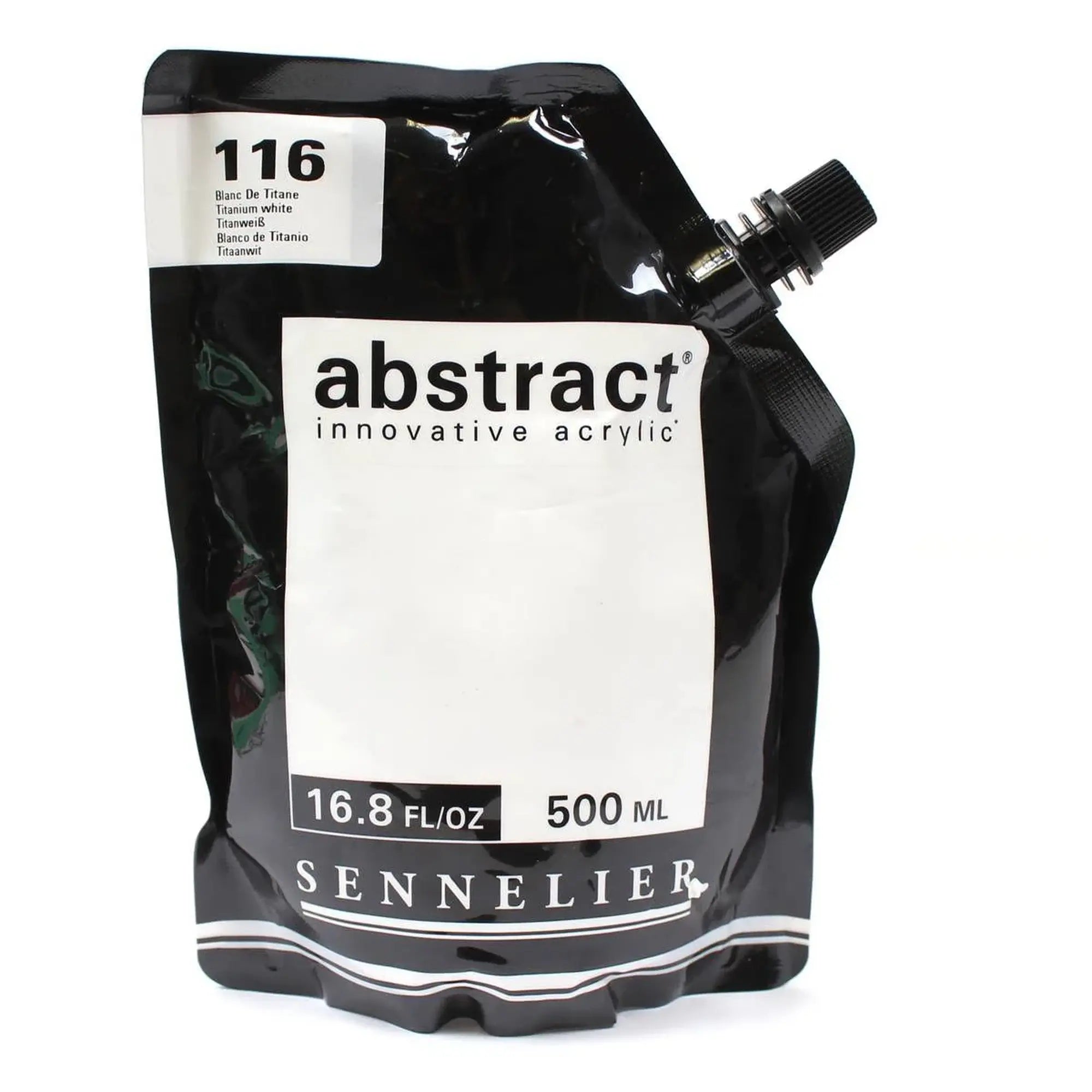 Sennelier Abstract Akrylfärg 500ml - Titanium White #116