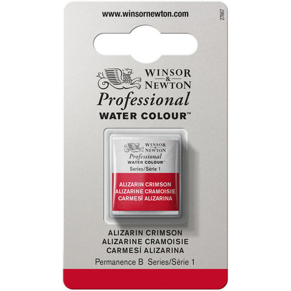 Winsor & Newton Professional akvarellfärg halvkopp - Alizarin crimson #004