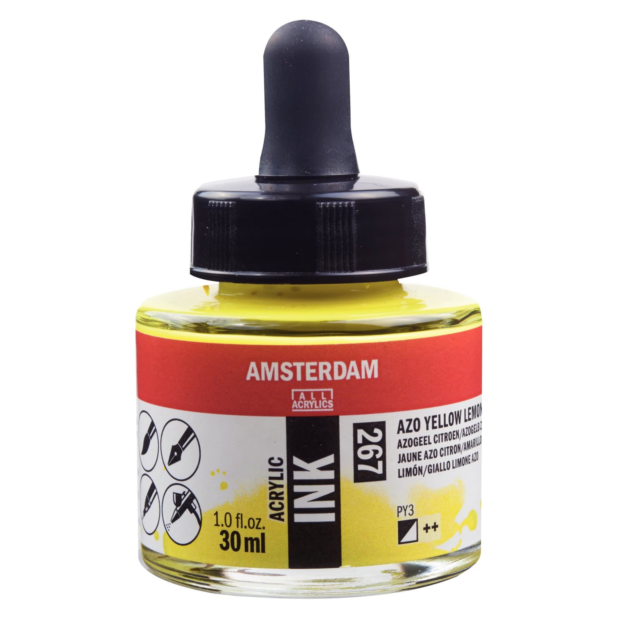 Amsterdam Acrylic Ink 30 ml - Azo Yellow Lemon #267