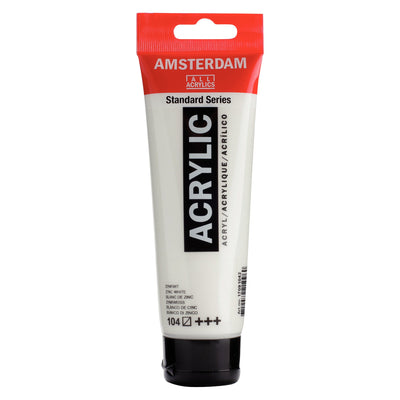 Amsterdam Akrylfärg 120 ml - Zinc White #104