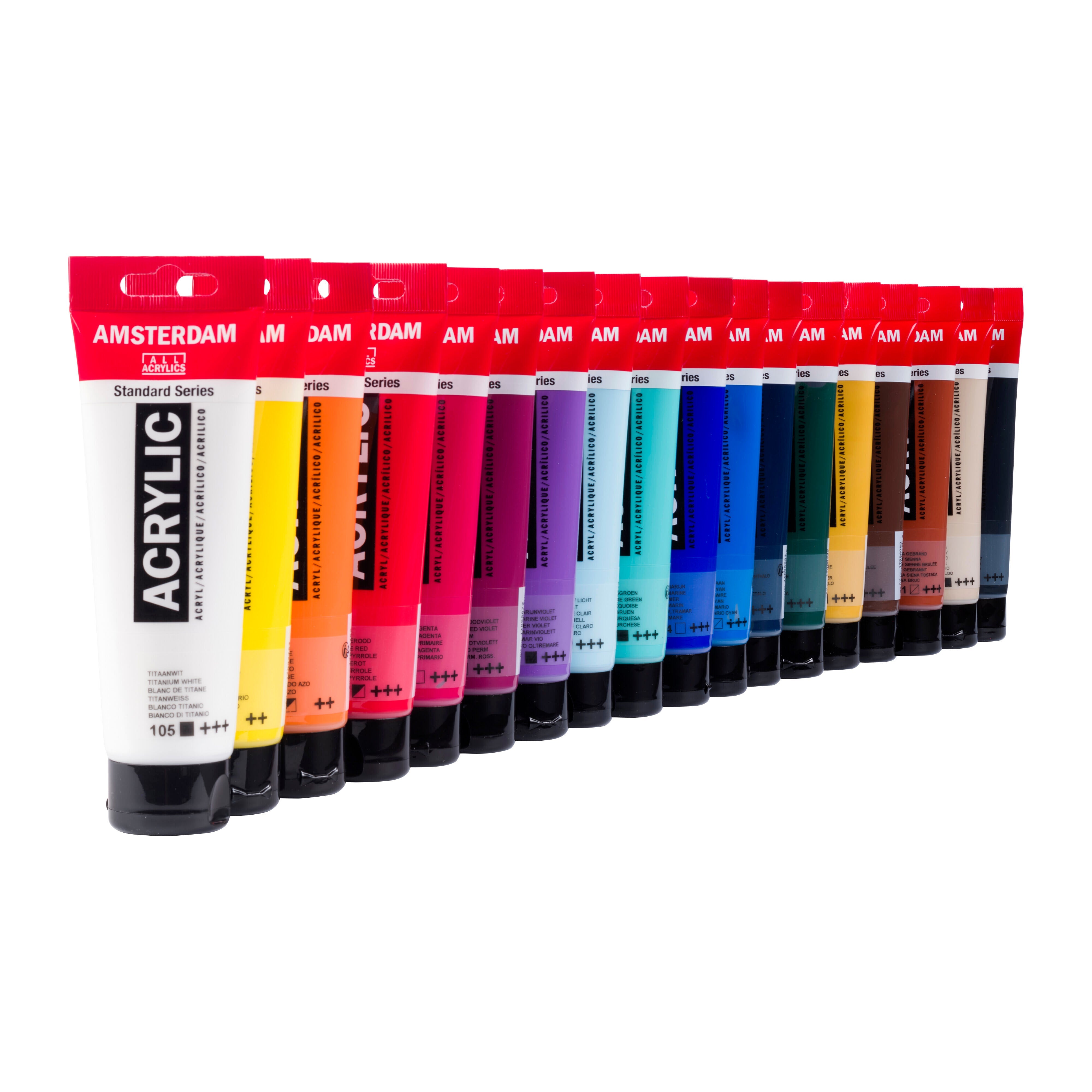 Amsterdam Akrylfärgset - Value Pack - 18 x 120 ml
